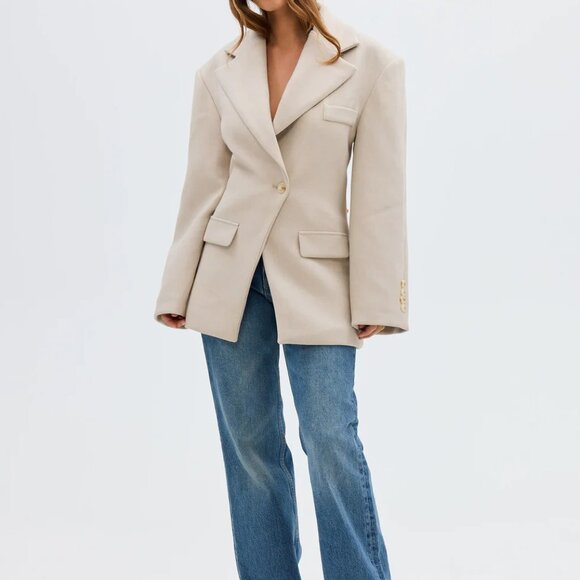 Bubish Jackets & Blazers - Bubish Sasika Clinched Blazer in Dove Grey